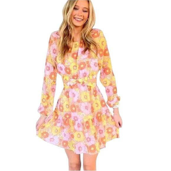 NWOT Steve Madden Cadi Floral Mini Dress - Sz Med - Picture 1 of 9